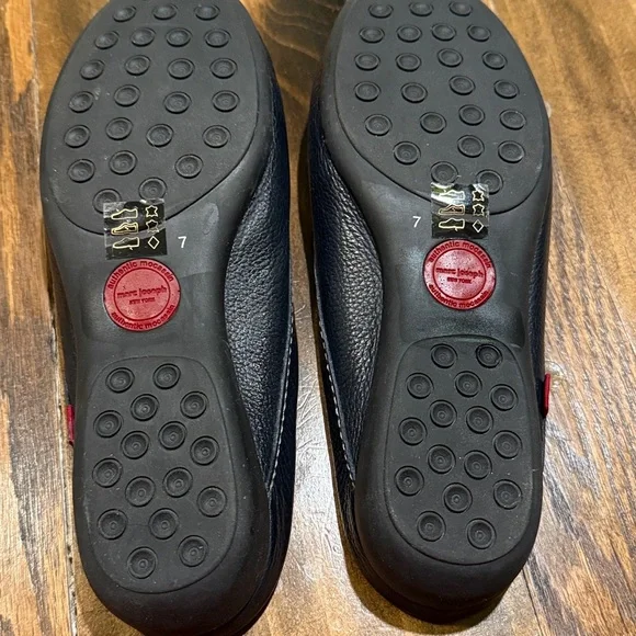 Marc Joseph New York Hand Crafted in Brazil Black Leather Slip On Loafers size 7 - Picture 4 of 8